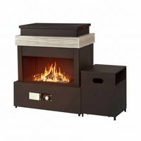 Outdoor Propane Fireplace Built for Year-Round Patio Heating, 50,000 BTU, Tank Storage, CSA Certified